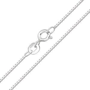 Sterling Silver Square Link Necklace | Layering Chain